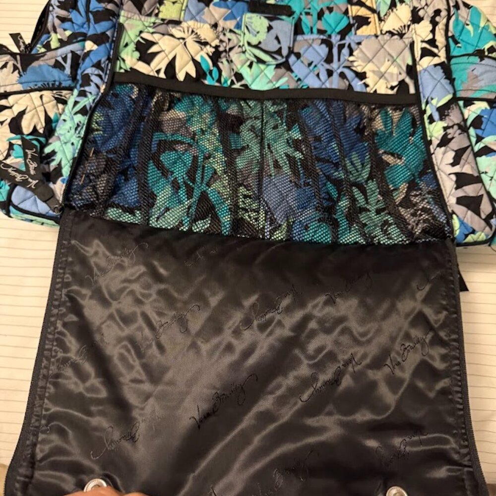 Vera Bradley XL Weekend‎ Stroll Around Baby Diaper Carry All Blue Tropical Tote - Picture 3 of 5